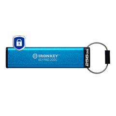 Kingston Technology IronKey Keypad 200 USB zibatmiņa 256 GB USB Veids-C 3.2 Gen 1…