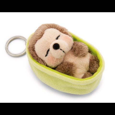 Nici Sleutelhanger Sleeping Pets egel 8cm mand lichtgroen GROEN