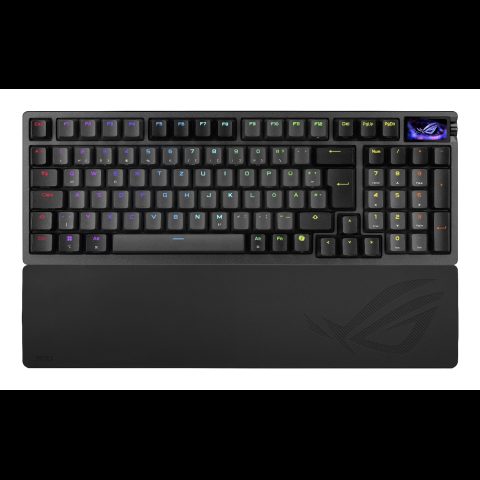 Asus ROG Azoth 96 HE tastatūra Speļu USB + RF Wireless + Bluetooth QWERTZ Mel…