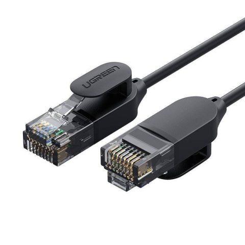 Ugreen 70653 tīkla kabelis Melns 3 m Cat6a U/UTP (UTP)