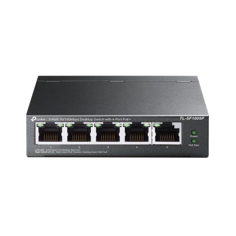 TP-Link TL-SF1005P Неуправляемый Fast Ethernet (10/100) Питание по Ethernet (PoE…