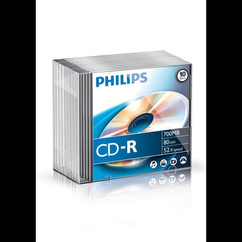 Philips CR7D5NS10/00 tukšs kompaktdisks CD-R 700 MB 52x 10 pcs