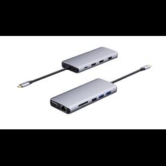 eSTUFF ES623009 interface hub Grey
