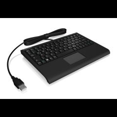 Icy Box KeySonic ACK-3410 (US) keyboard Office USB US English Black