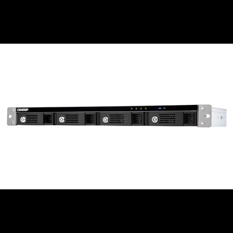 QNAP TR-004U cieto disku uzglabāšanas sistēma HDD/SSD korpuss Melns