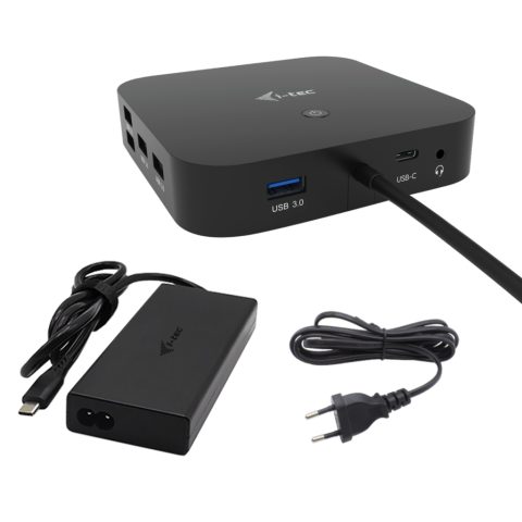 I-tec C31TRI4KDPDPRO100 dokstacija Vadu USB 3.2 Gen 1 (3.1 Gen 1) Type-C Melns