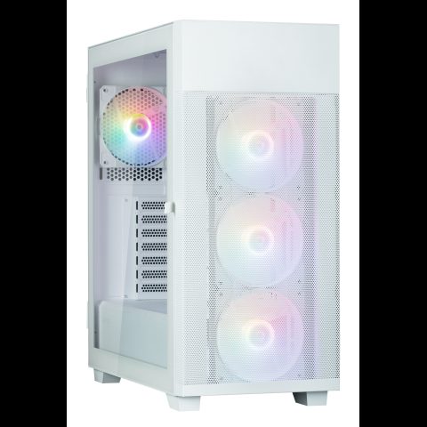 Zalman S5 NEO Baltas ATX vidutinio dydžio bokšto FRGB ventiliatorius x4 korpusa…