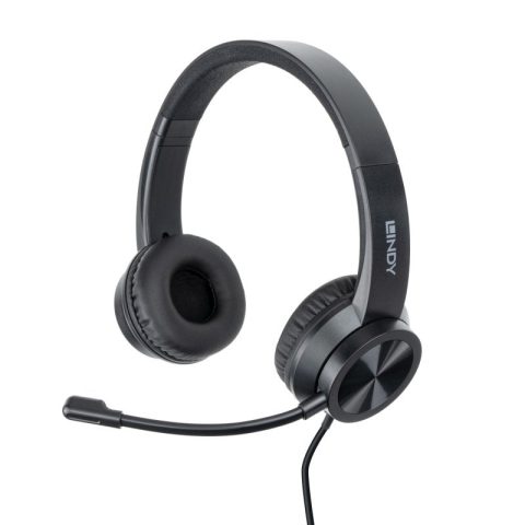 Lindy 20439 austiņas un brīvroku komplekts Vadu Birojs / zvanu centrs USB Veid…