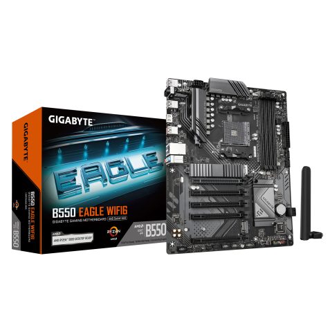 Gigabyte B550 EAGLE WIFI6 mātes plate AMD B550 Ligzda AM4 ATX