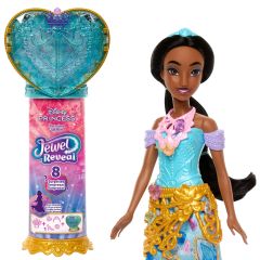 Mattel Disney Princess Jewel Reveal Jasmine Fashion Doll w/ 8 Surprises Includi…