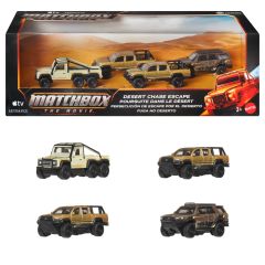 Mattel Matchbox Desert Chase Escape 4-Pack of 1:64 Scale Die-Cast Vehicles from…