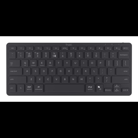 Trust Nado II tastatūra Mājas/Biroja Bluetooth sistēma Vācu Melns