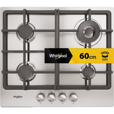 Whirlpool TGML 661 IX Нержавеющая сталь Встроенный 58 cm Газовый 4 зона(ы)