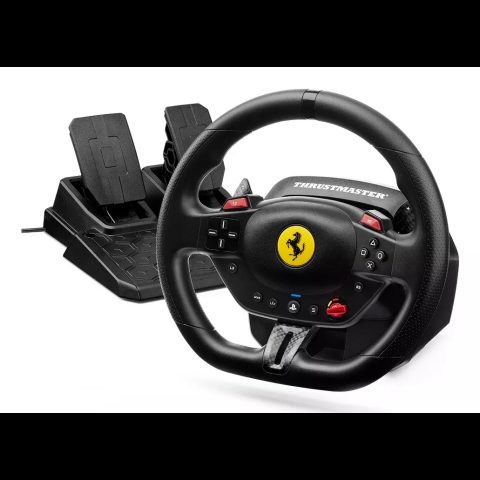 Thrustmaster T98-P Ferrari 296 GTB Black USB Steering wheel + Pedals Analogue / Digit…