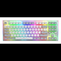 Hator Gravity TKL tastatūra Speļu USB QWERTY Amerikāņu angļu valoda Balts
