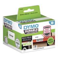 Dymo Durable Белый Самоклеящаяся принтерная этикетка