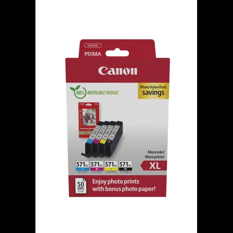 Canon 0332C006 tintes kārtridžs 4 pcs Oriģināls Augsta (XL) produktivitāte Mel…