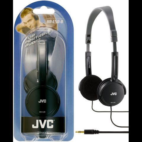 JVC HA-L50-B austiņas un brīvroku komplekts Vadu Mūzika Melns