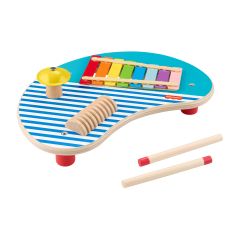Fisher Price Fisher-Price Wooden Musical Table with Percussion Instrument Toys