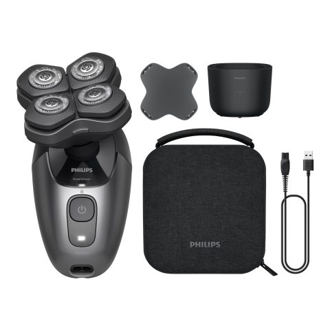 Philips 7000 series Head Shaver Pro HS7980/15 Advanced Shaver with 90 min runtim…