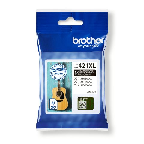 Brother LC-421XLBK tintes kārtridžs 1 pcs Oriģināls Augsta (XL) produktivitāte M…