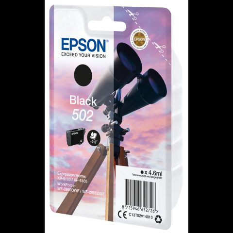 Epson 502 струйный картридж 1 шт Подлинный Стандартная Черный