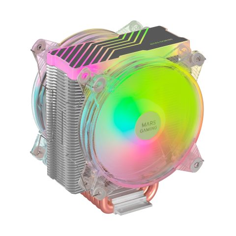 Mars Gaming MCPU66 Datora dzesēšanas sistēma Procesors Gaisa dzesētājs 12 cm Sudrabs