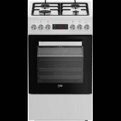 Beko FSM52332DWDT Freestanding cooker Electric Gas White