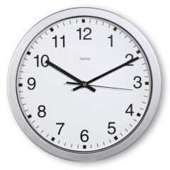 Hama Mallorca Quartz clock Round Silver