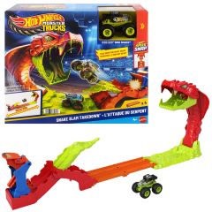 Mattel Hot Wheels Monster Trucks Monstertrucks SLA DE SLANG KNOCK-OUT Speelset