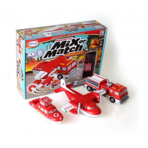 Malblo Popular Playthings Mix or Match Vehicles Fire and Rescue