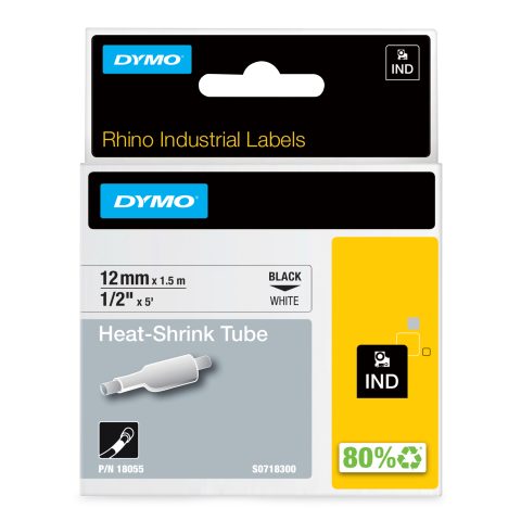Dymo 18055 marķēšanas lenta Melns uz balta