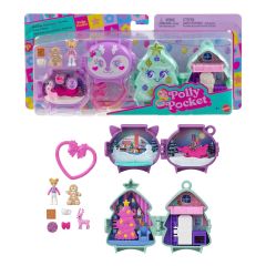 Mattel Polly Pocket Holiday Connects Bundle
