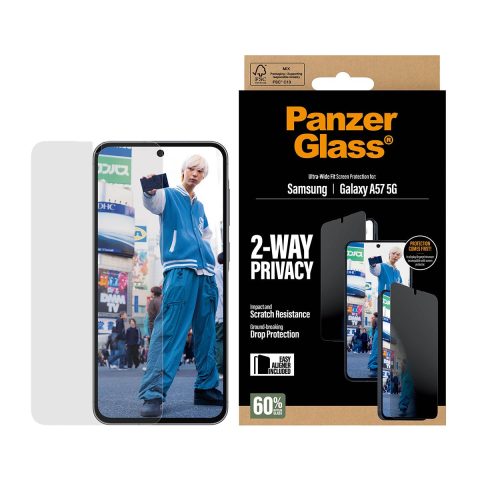 Panzer Glass PanzerGlass Privacy Screen Protector UWF - Clear - Samsung Galaxy A57 5G…