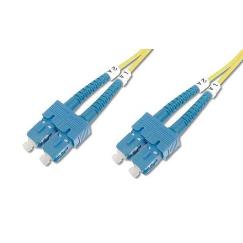 Techly ILWL D9-B-050 InfiniBand/fibre optic cable 5 m SC Желтый