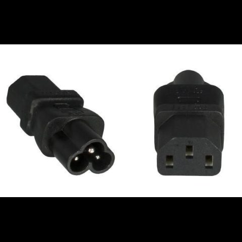 Premiumcord Microconnect PE613AD elektriskās kontaktdakšas adapters C6 C13 Melns