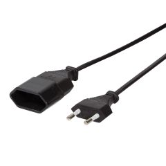 LogiLink 2xCEE 7/16 Black CEE7/16
