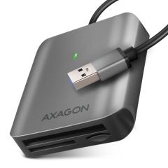 Axagon CRE-S3 External USB-A 3.2 Gen 1 3-slot & lun SD/microSD/CF card reader U…