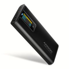 Axagon EEM2-SD2B USB-C 10Gbps M.2 NVMe & SATA SSD Enclosure with Display