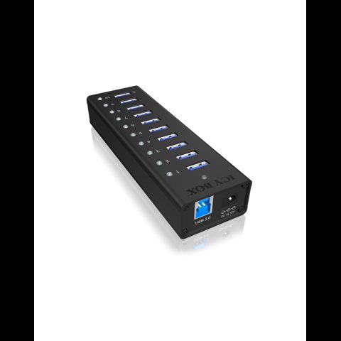 Icy Box IB-AC6110 USB 3.2 Gen 1 (3.1 Gen 1) Type-B 5000 Mbit/s Melns