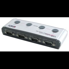 Lindy 42858 серийный преобразователь/ретранслятор/изолятор USB 1.1 RS-232 Черн…