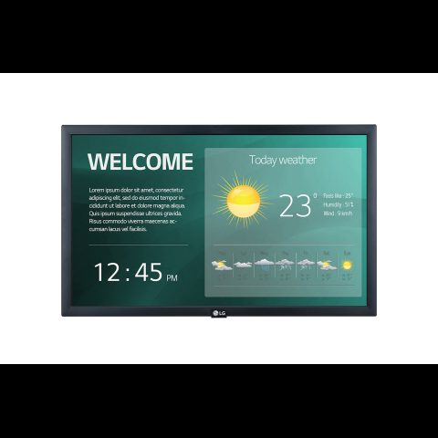 LG 22SM3G-B Digital signage display 54.6 cm (21.5') IPS Wi-Fi 250 cd/m² Ful…