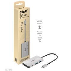 Club 3D CLUB3D CSV-1543 interfeisa centrmezgls USB 3.2 Gen 2 (3.1 Gen 2) Type-C…
