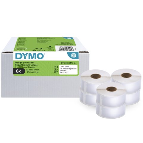 Dymo LW - Multi-Purpose Labels - 32 x 57 mm - 2093094 Balts Pašlīmējošās prin…