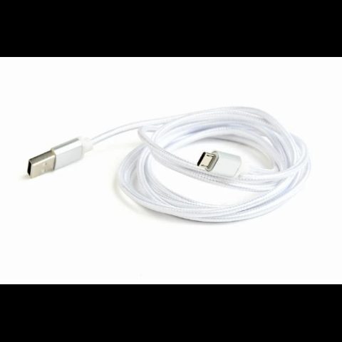 Gembird „Cablexpert“ cotton braided „Micro-USB“ cable with metal connectors