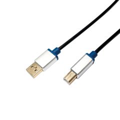 LogiLink USB2.0-A/USB2.0-B USB cable USB A USB B 0.48 Gbit/s Black