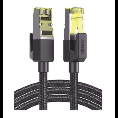 Ugreen 80424 tīkla kabelis Melns 3 m Cat7 F/FTP (FFTP)