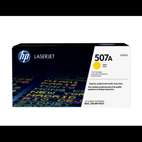 Hewlett Packard (HP) HP 507A Yellow Original LaserJet Toner Cartridge
