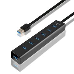 Axagon HUE-SA7BP interfeisa centrmezgls USB 3.2 Gen 1 (3.1 Gen 1) Type-A 5000 M…