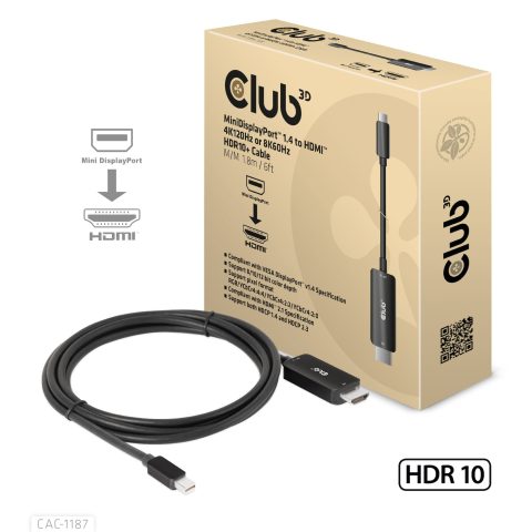 Club 3D CLUB3D CAC-1187 video kabeļu aksesuārs 1